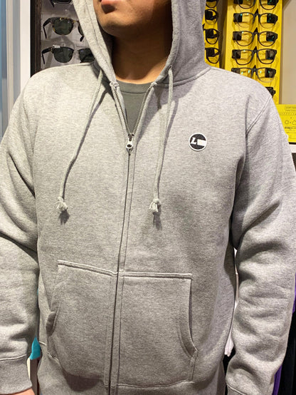 Racing Icon Full-Zip Hoodie in H.GREY (Size M)