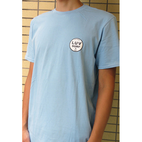 50% off sale! Luvsurf original T-shirt [OVAL PALM] BLUE / size S