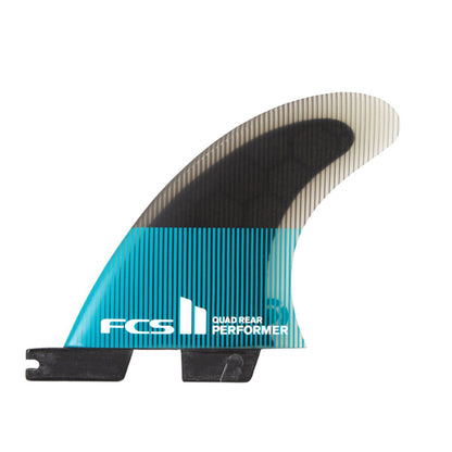 PERFORMER PC / TEAL / QUAD 后鳍，2 件套，S、M、L